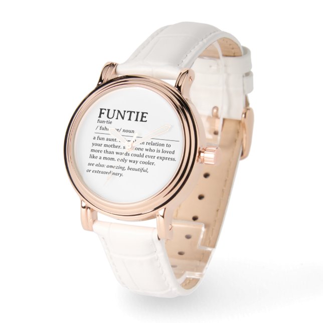 Personalisiertes Funtie-Definition-Zitat Armbanduhr (Winkel)