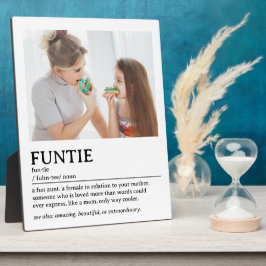 Personalisiertes Funtie-Definition-Zitat Fotoplatte