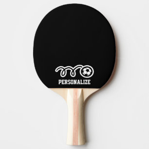 Personalisiertes Fußbalball-Entwurf Ping pong Tischtennis Schläger