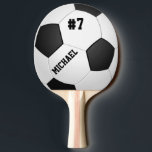 Personalisiertes Fußball-FußballPing Pong Paddel Tischtennis Schläger<br><div class="desc">Personalisiertes Fußball-FußballPing Pong Paddel</div>