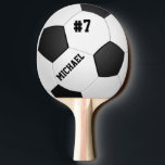 Personalisiertes Fußball-FußballPing Pong Paddel Tischtennis Schläger<br><div class="desc">Personalisiertes Fußball-FußballPing Pong Paddel</div>
