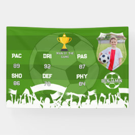 Personalisiertes Fußball-Geschenk für Kinder, benu Banner