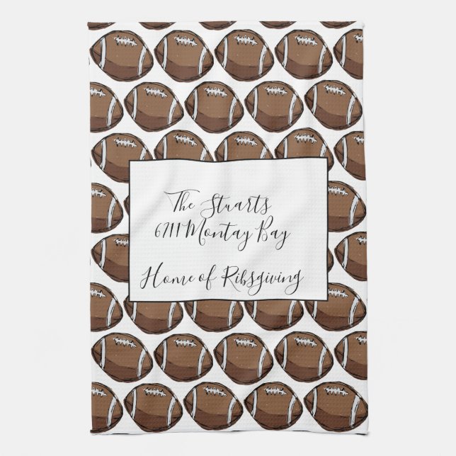 Personalisiertes Fußball-Küchen-Tuch Geschirrtuch (Vertikal)