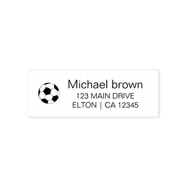 Personalisiertes Fußball-Logo Permastempel (Design)