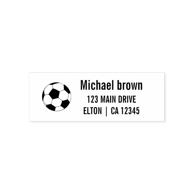 Personalisiertes Fußball-Logo Permastempel (Design)