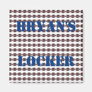 Personalisiertes Fußball-Schließfach Magnet