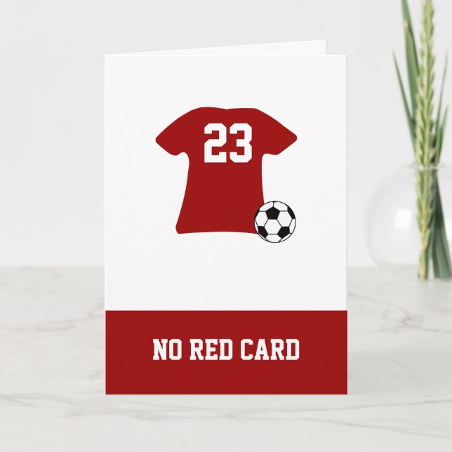 Personalisiertes Fußball-Shirt mit Ball Karte (Vorderseite)