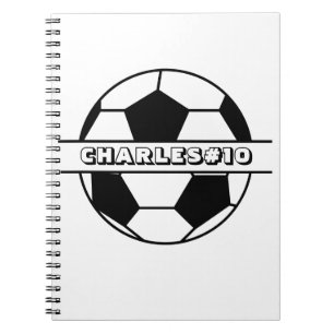 Personalisiertes Fußball-Spiral-Foto-Notizbuch Notizblock