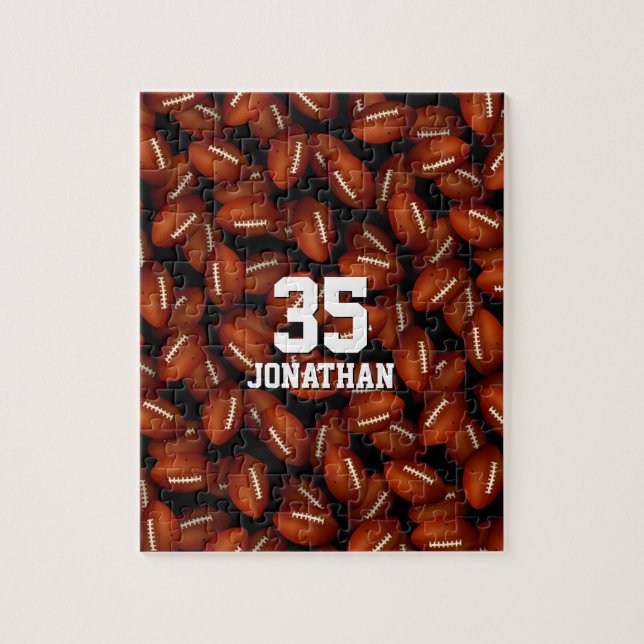 personalisiertes Fußbällenmuster (Vertikal)