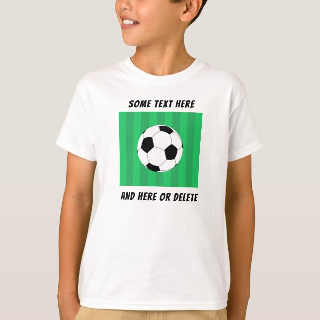 Personalisiertes Fußballfeld T-Shirt (Vorderseite)