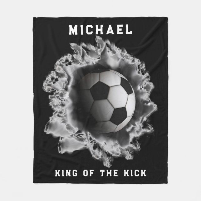 Personalisiertes Fußballgeschenk Fleece Blanket (Vorderseite)