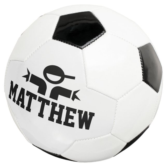 Personalisiertes Fußballgeschenk mit Kindernamen Fußball (Dreiviertel)