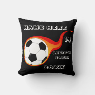 Personalisiertes Fußballkissen mit Spielername Kissen
