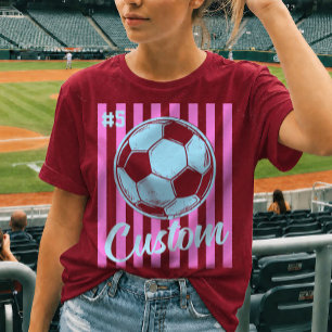 Personalisiertes Fußballname & -nummer T-Shirt