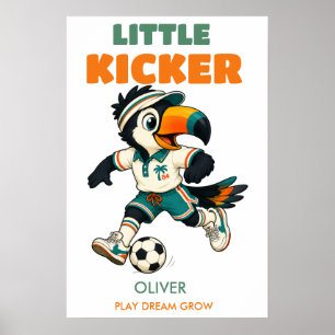 Personalisiertes Fußballposter Retro-Kinder-Tuka Poster