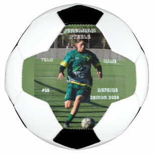 Personalisiertes Fußballspieler-Foto Senior Night Fußball