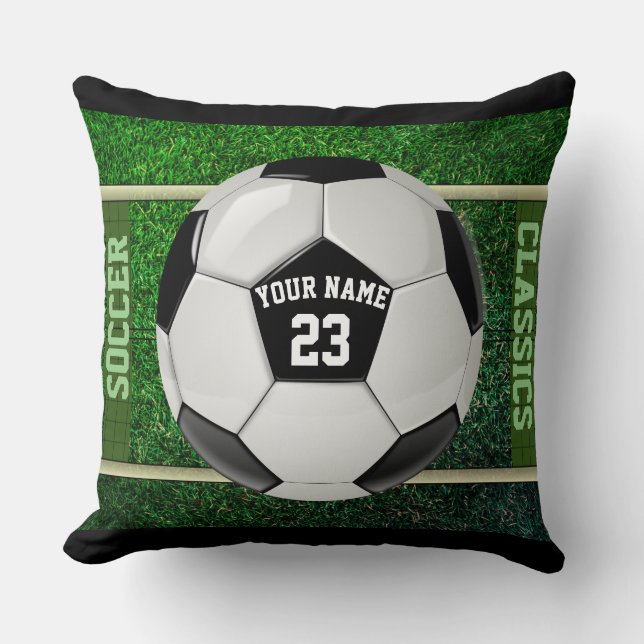 Personalisiertes Fußballziel Kissen (Vorderseite)