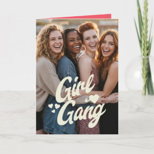 Personalisiertes Galentine’s Day Foto Karte