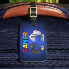 Personalisiertes Gamer-Videospiel Gepäckanhänger
