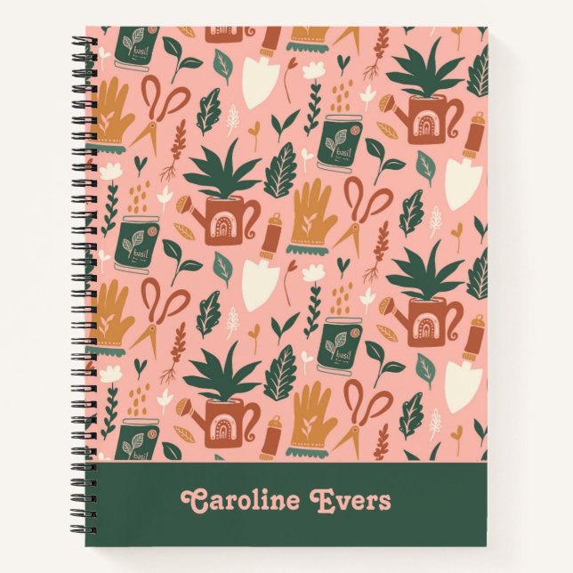 Personalisiertes GartenNotebook Notizbuch (Vorderseite)