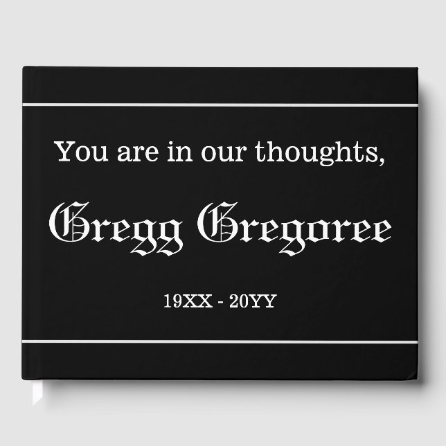 Personalisiertes Gästebuch (Vorderseite)