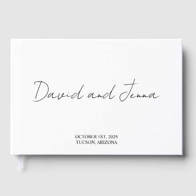 Personalisiertes Gästebuch, Custom Wedding Gästebu Gästebuch (Vorderseite)