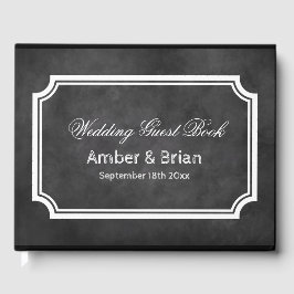 Personalisiertes Gästebuch in Schwarz