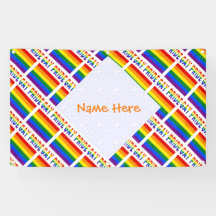 Personalisiertes Gay Pride LGBTQ-Fliesen-Party 