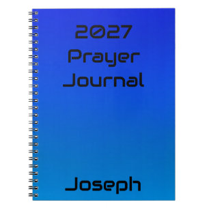 Personalisiertes Gebetsjournal-Notizbuch 2027 Notizblock
