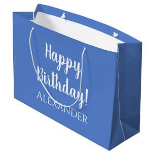 Personalisiertes Geburtstags-Geschenktüte in Paste Große Geschenktüte