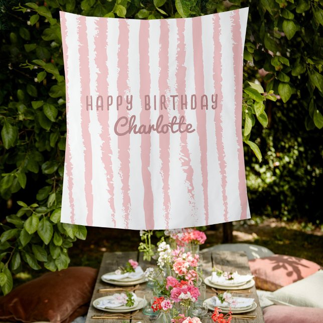Personalisiertes Geburtstags-Name-Sheet-Hintergrun Wandteppich (Personalized Birthday Name Sheet Backdrop Banner)