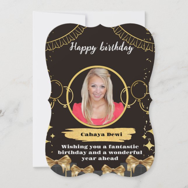 personalisiertes Geburtstagsgeschenk (Vorderseite)