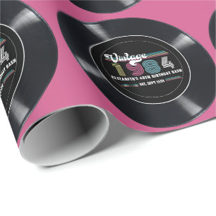 Personalisiertes Geburtstagsgeschenkpapier mit ind Geschenkpapier