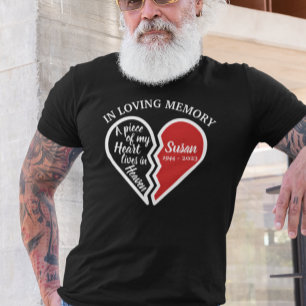 Personalisiertes Gedächtnisherz T-Shirt