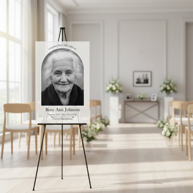 Personalisiertes Gedenk Funeral Foto  Acrylschild (Von Creator hochgeladen)