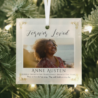 Personalisiertes Gedenkglas-Ornament | Andenken Ornament Aus Glas
