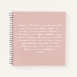 Personalisiertes Gedicht, Liedtext, Zitat Notizbuch