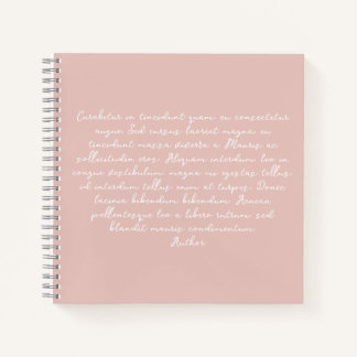 Personalisiertes Gedicht, Liedtext, Zitat Notizbuch