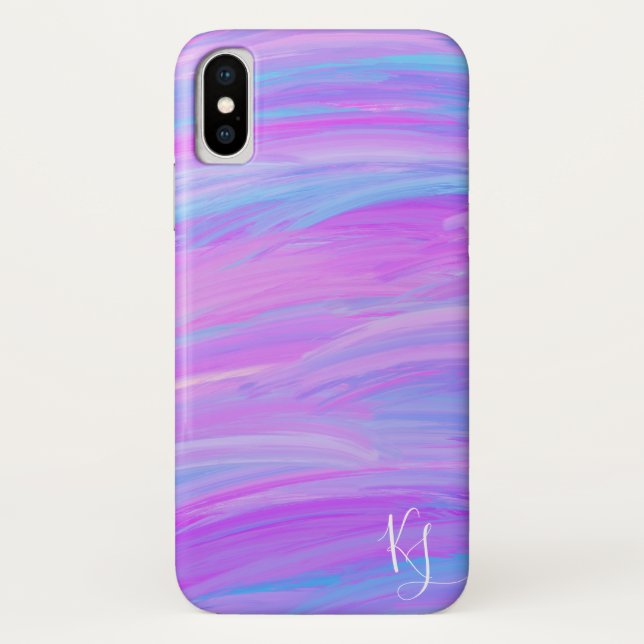 Personalisiertes Gehäuse mit gestrichenen Farben Case-Mate iPhone Hülle (Rückseite)