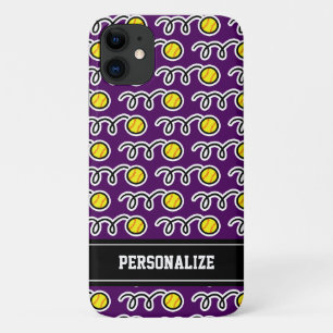 Personalisiertes gelbes Softball-Sportmuster für M Case-Mate iPhone Hülle