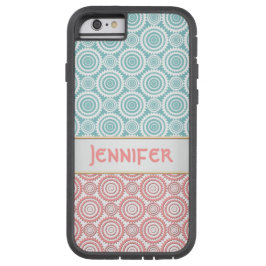 Personalisiertes geometrisches Design für Aqua und Case-Mate iPhone Hülle
