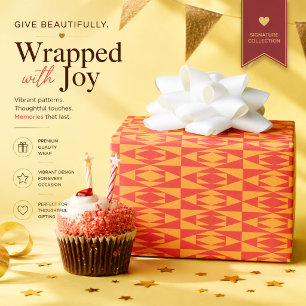 Personalisiertes geometrisches Geschenkverpackungs Geschenkpapier