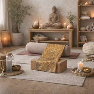 Personalisiertes geprägtes Mandala Eleganter Boh Handtuch