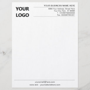 Personalisiertes Geschäftsbüro mit Logo Briefbogen