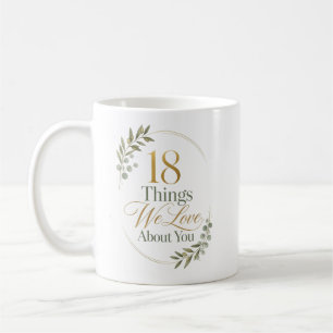 Personalisiertes Geschenk - 18 Dinge, die wir an d Kaffeetasse