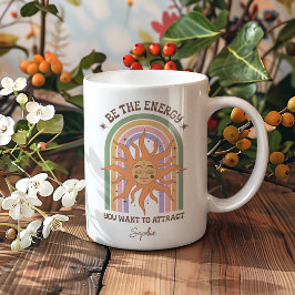 Personalisiertes Geschenk Boho sein die Energie In Kaffeetasse