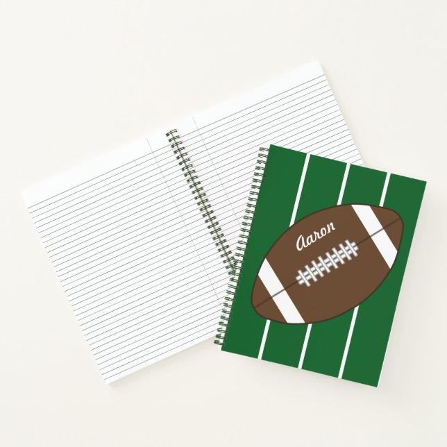 Personalisiertes Geschenk der Fußballschule Notizbuch (Innenseite)