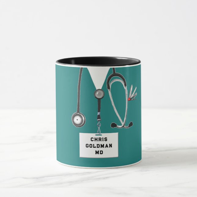 Personalisiertes Geschenk des Arztes Tasse (Zentrum)