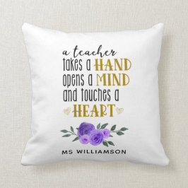 Personalisiertes Geschenk des Lehrers Kissen