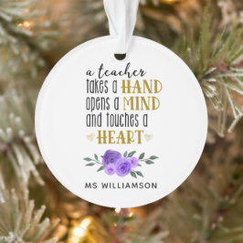 Personalisiertes Geschenk des Lehrers Ornament